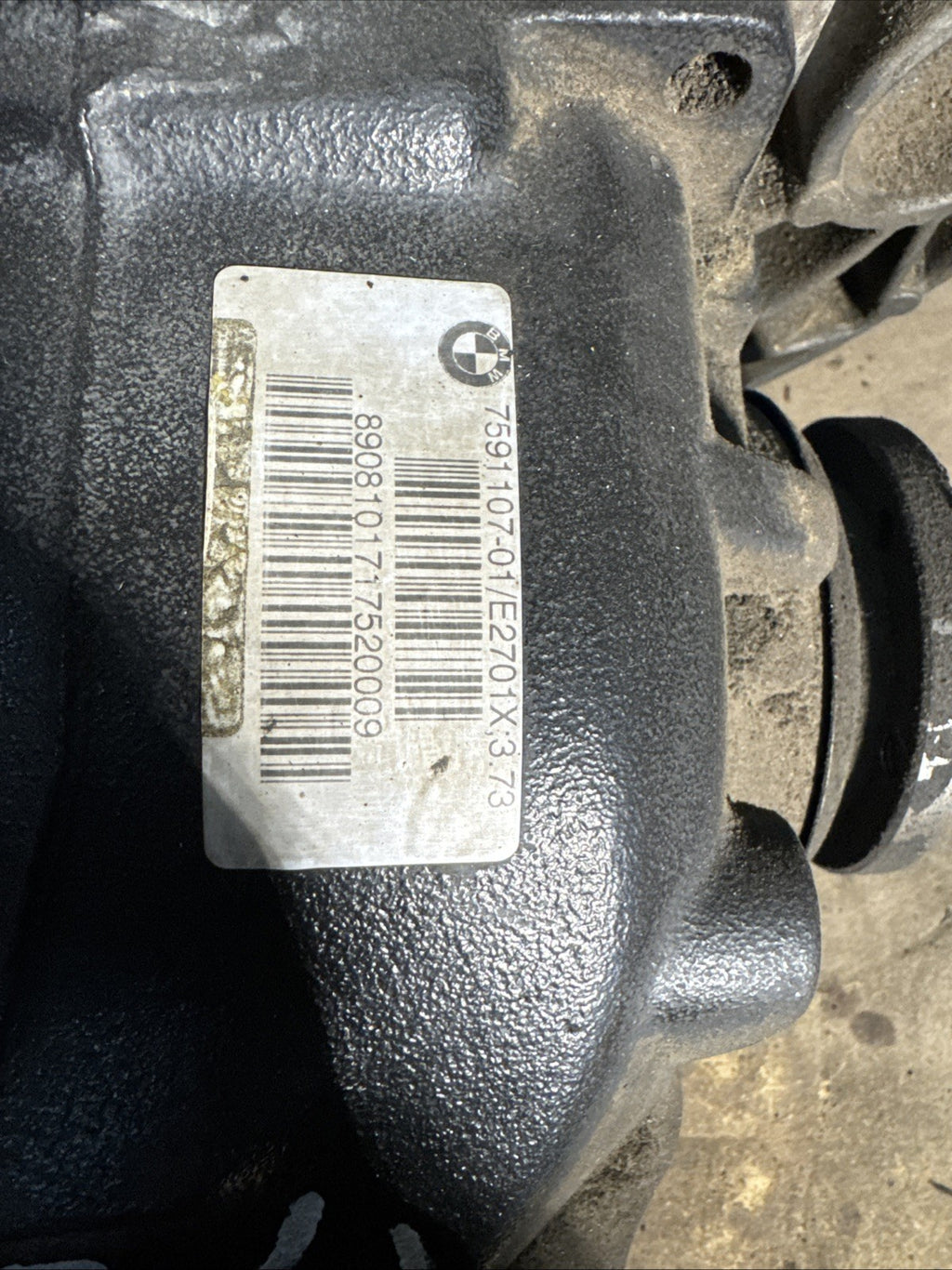 BMW REAR DIFFERENTIAL E88 SERIES 128i FINAL DRIVE 3.73 7591107