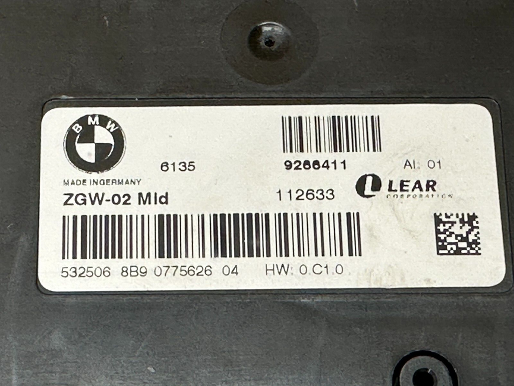 BMW 2011-2017 F25 X3 CENTRAL GATEWAY CONTROL MODULE LEAR OEM 9266411