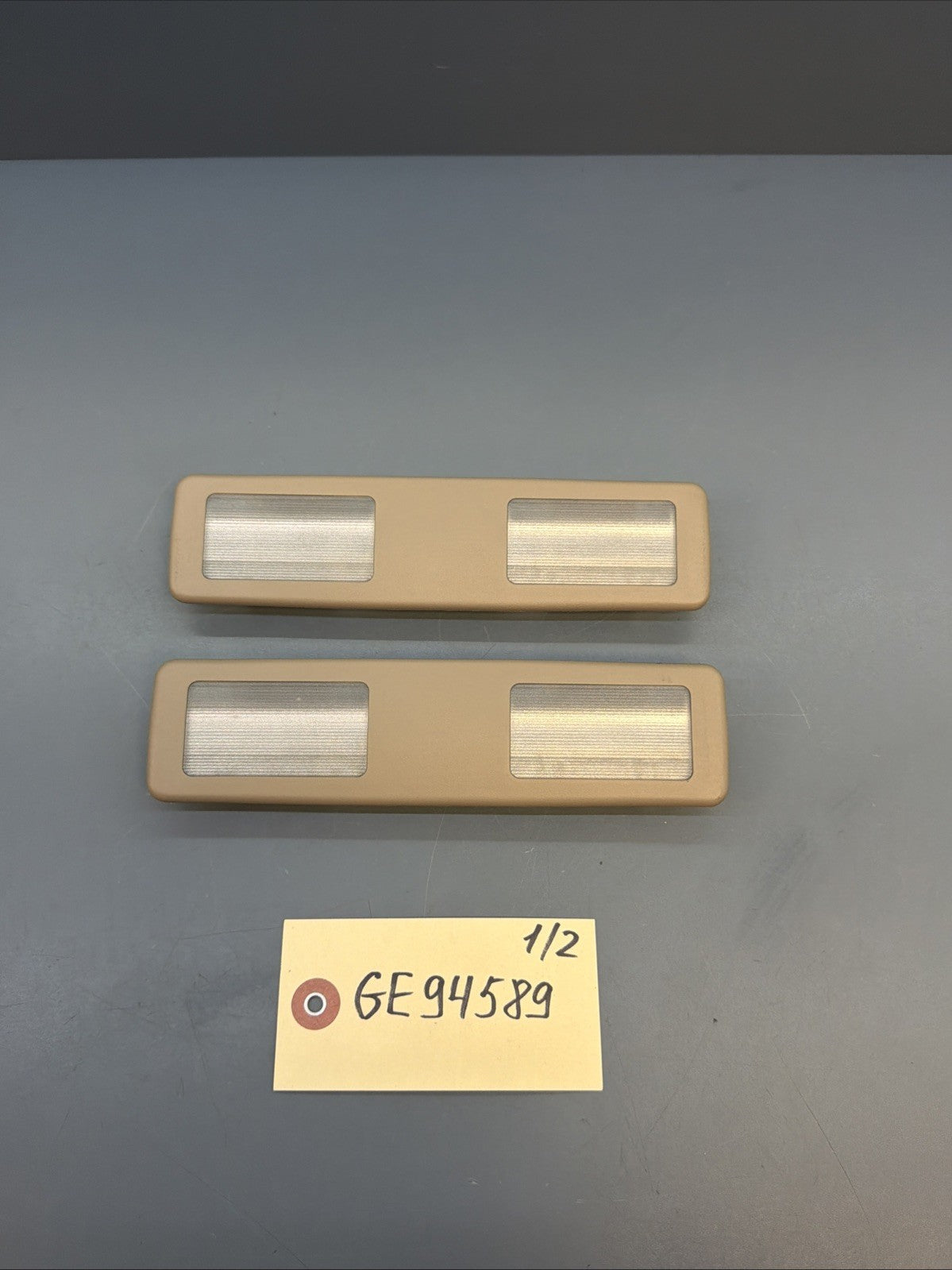89-95 Bmw E34 5 Series Right and Left Interior Mirror Light Lamp Beige 1382087