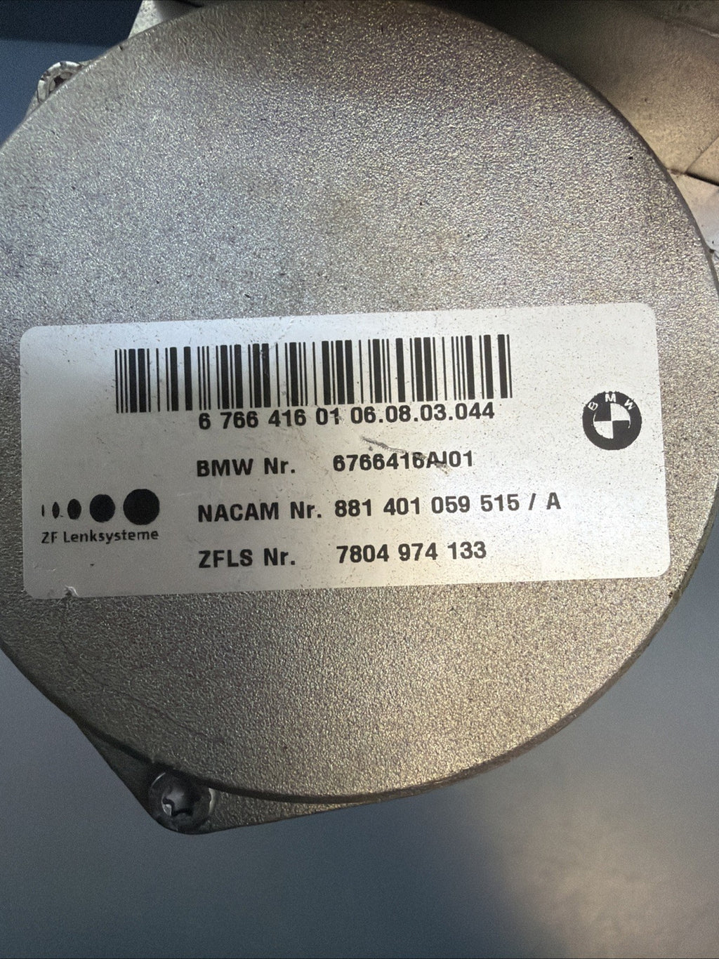 03-08 BMW E85 E86 Z4 Electric Power Steering Assist Servo Motor 6766416
