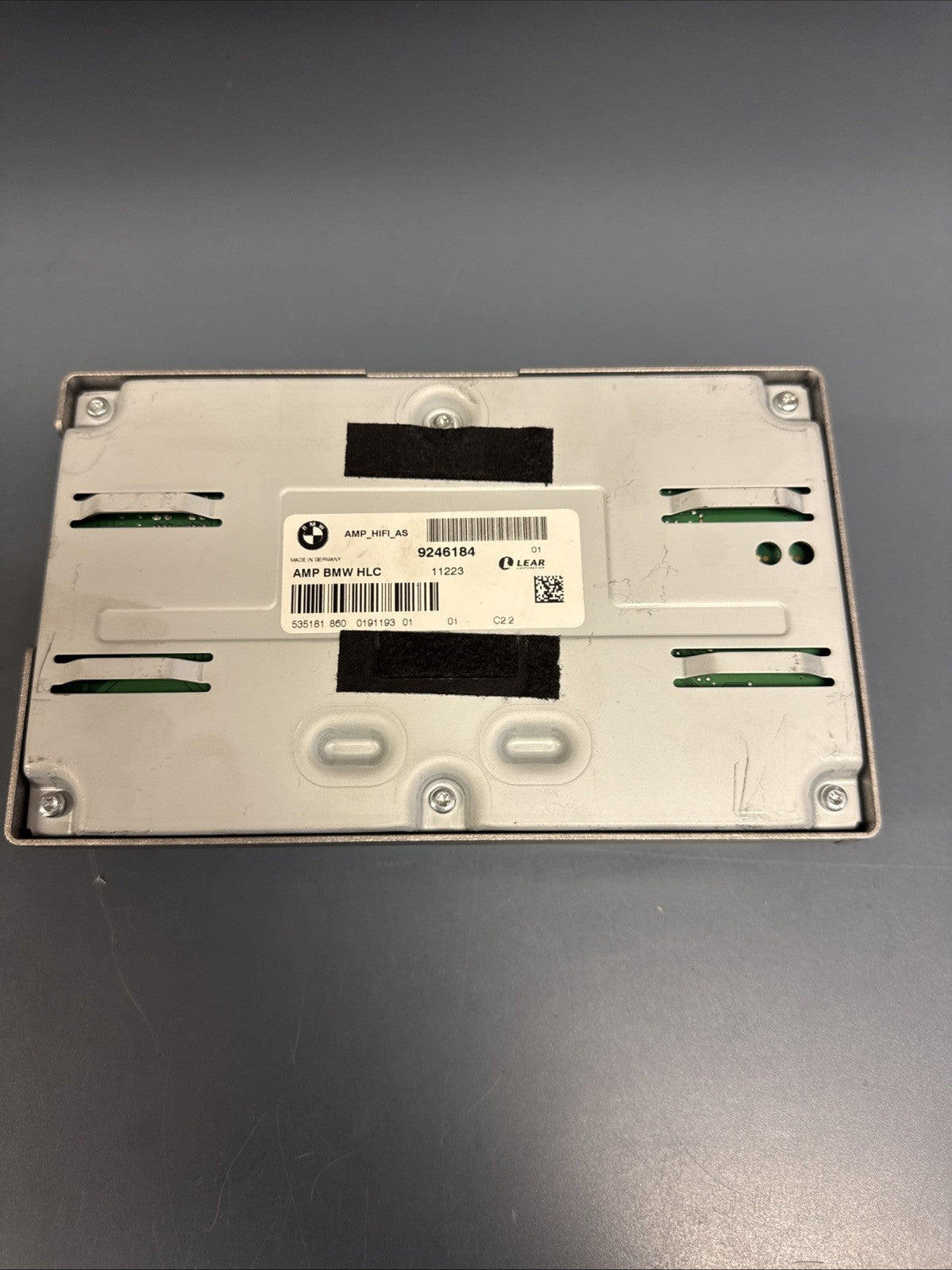 06-11 BMW E90 3 SERIES SEDAN REAR LEAR HIFI SUDIO SOUND AMPLIFIER 9246184 OEM