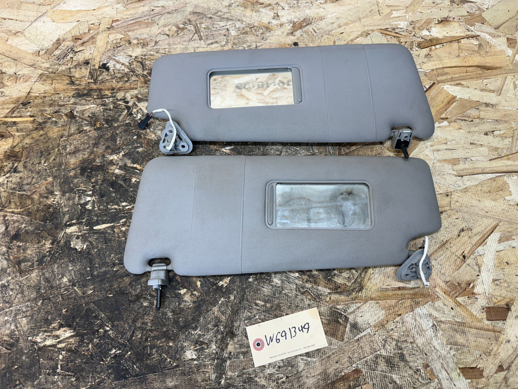 BMW 2003-2010 E83 X3 GRAY SUN VISOR SET 2PC OEM 7015723+7015724