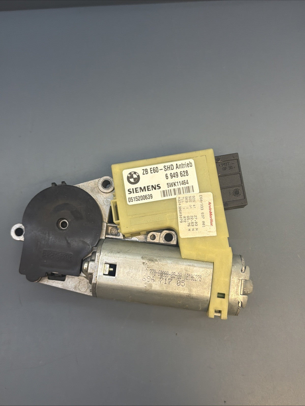 02-08 BMW E65 E66 7 SERIES SUNROOF MOTOR 6949628 OEM