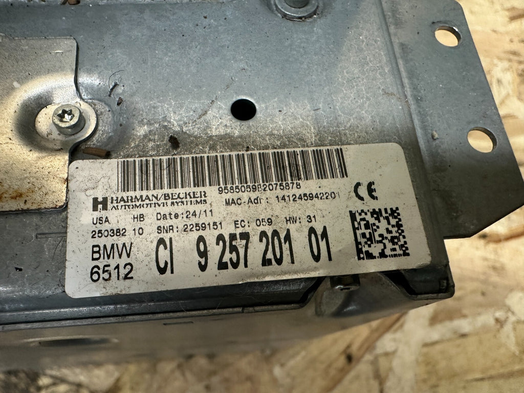 BMW 2007-2014 E70 X5 CD RADIO PLAYER+NAVIGATION+COVER OEM 9257201+70370615