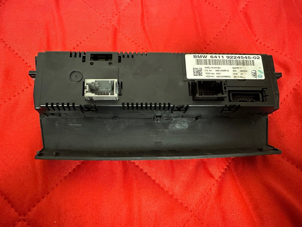08-12 BMW 3 SESRIES E90 E91 HEATER CONTROL A/C SWITCH PANEL OEM  9224545