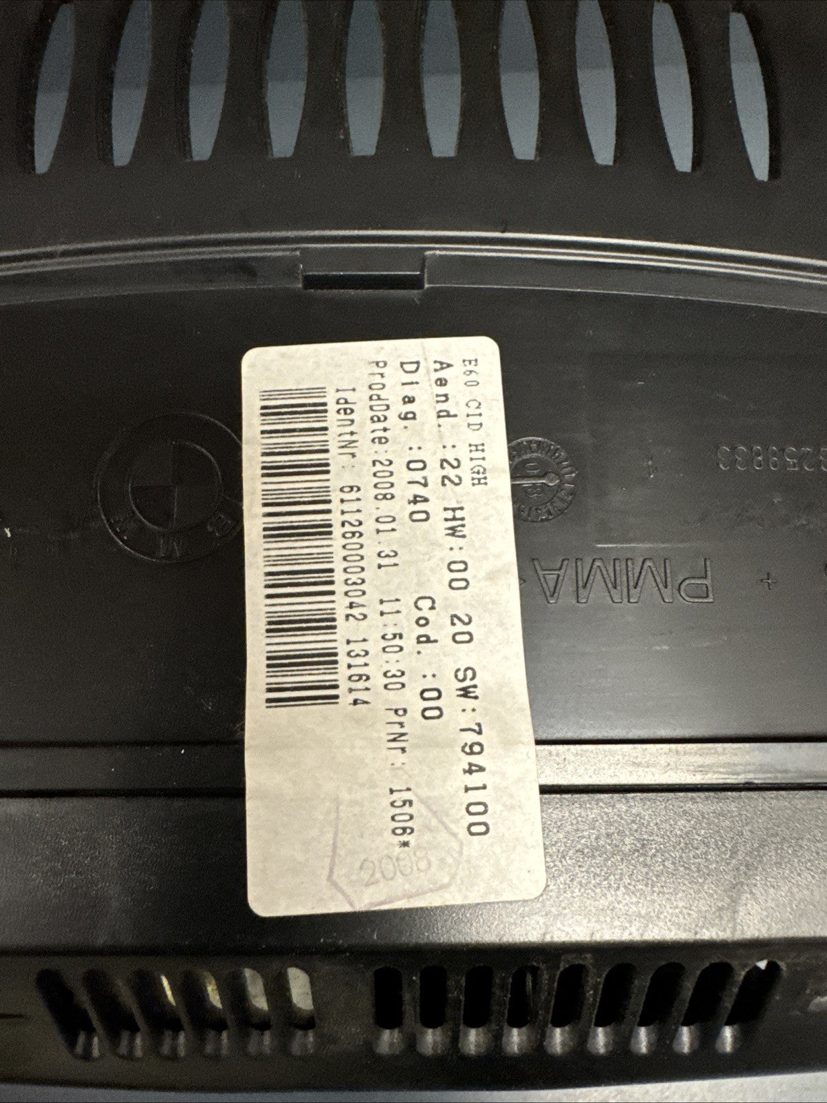 06-13 BMW E60 E63 E90 E92 GPS Navigation Info Radio Display Screen 8.8" 9151978