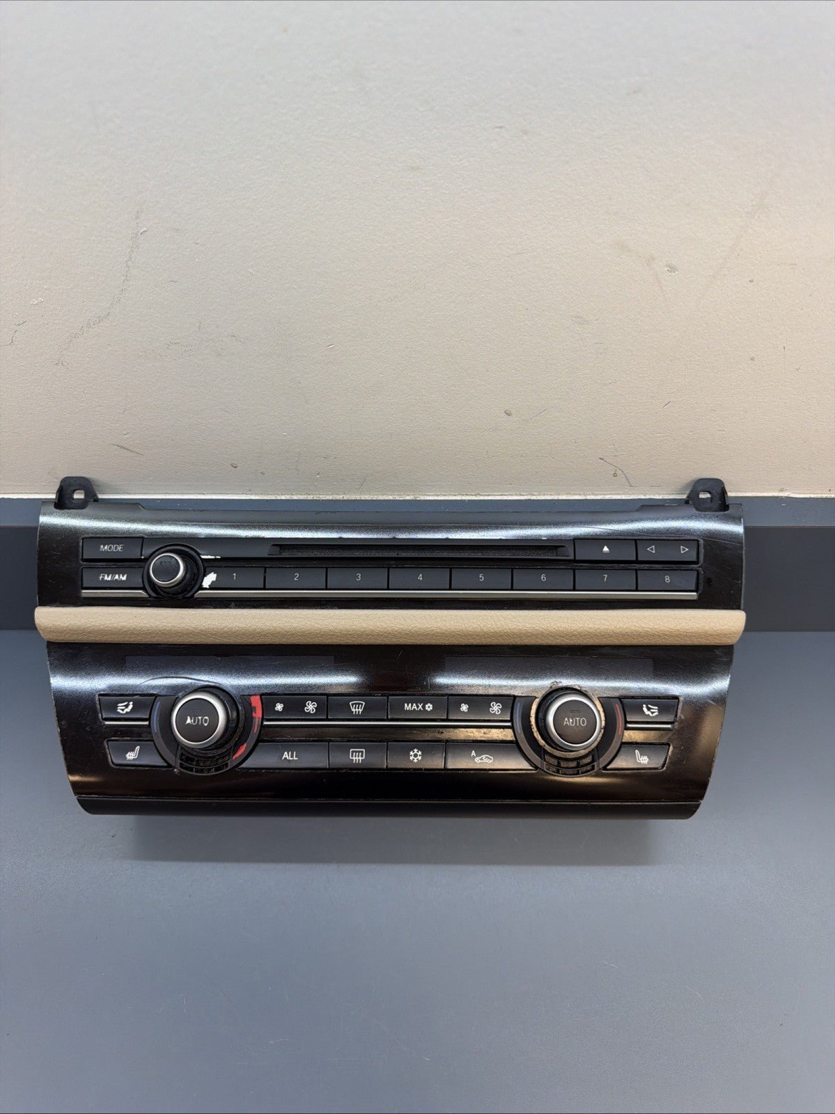 BMW 2010-2017 F10 5 SERIES AC HEATER CLIMATE CONTROL PANEL BLACK OEM 9241241