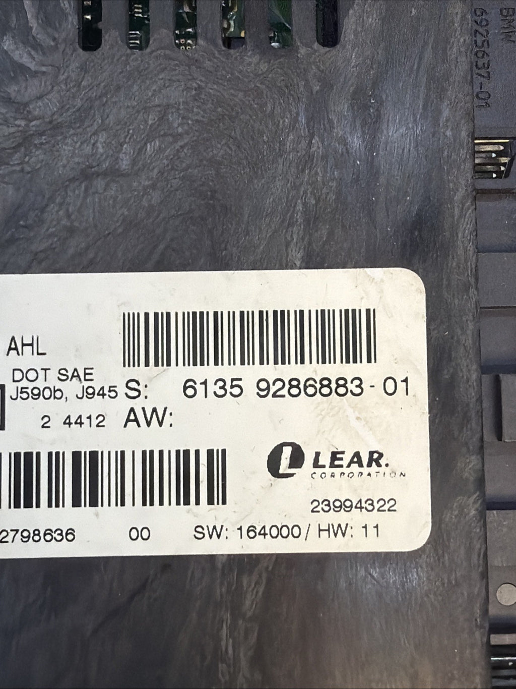 07-13 BMW X1 E87 E92 E93 LCM LIGHT CONTROL MODULE UNIT FOTWELL 6135 9286883 OEM