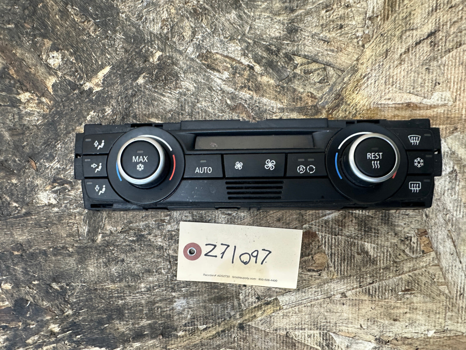 BMW 06-12 1/3 SERIES CENTER CONSOLE AC HEATER CLIMATE CONTROL PANEL 9119686