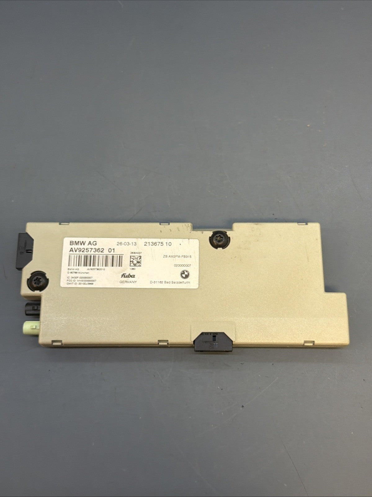  OEM BMW F06 F10 F13 M5 M6 Radio Antenna Amplifier Module 9257362 