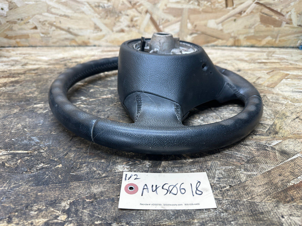 BMW 2006-2012 E90 E9X 3 SERIES BLACK LEATHER STEERING WHEEL OEM 3375E901