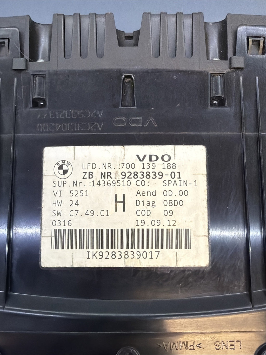 07-13 BMW E90 E92 328i 335i Instrument Speedometer Gauge Cluster 9283839 OEM