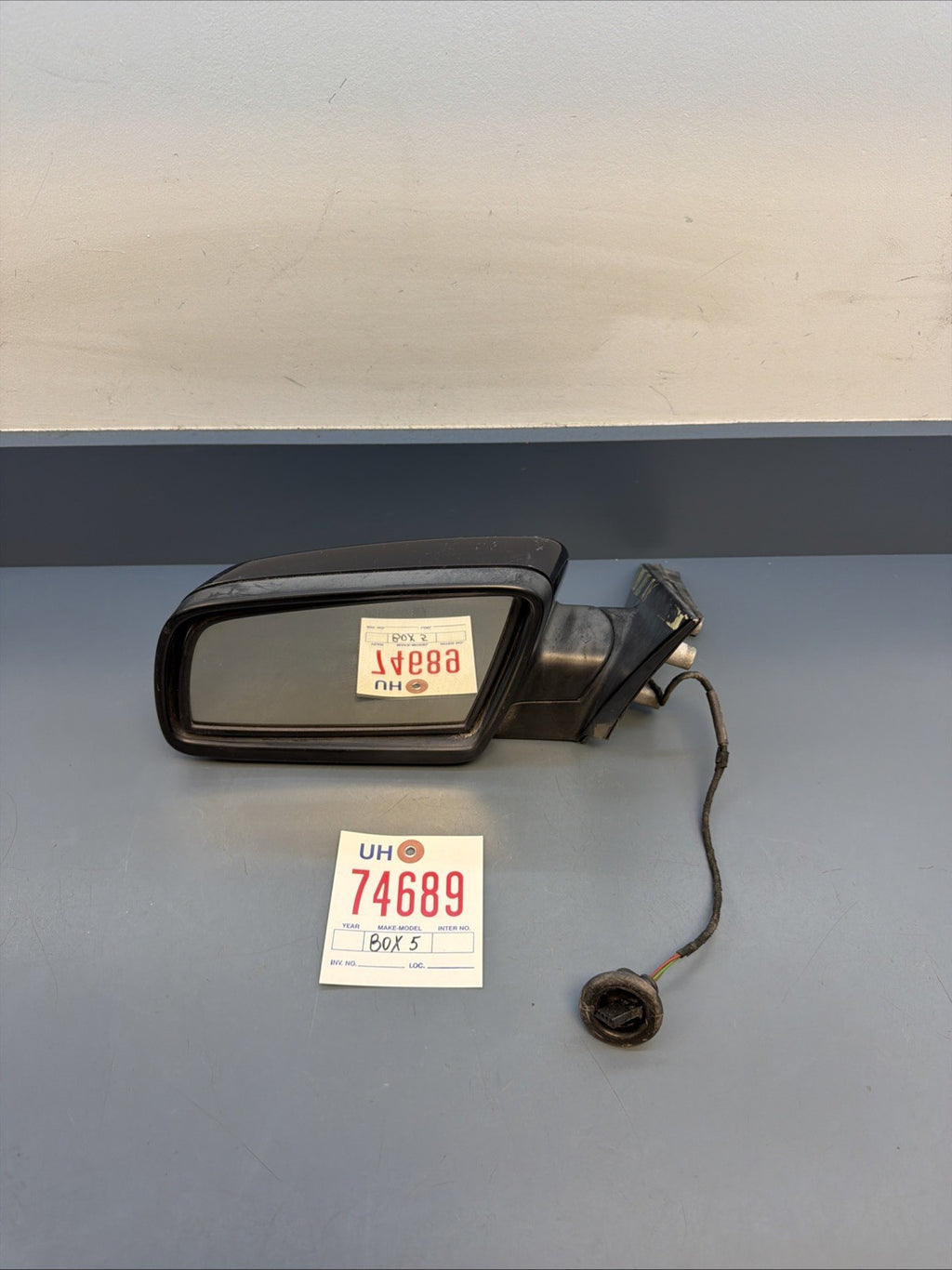 2006-2010 BMW 528I 535I 525I E60 LEFT DRIVER SIDE BLACK POWER DOOR MIRROR OEM