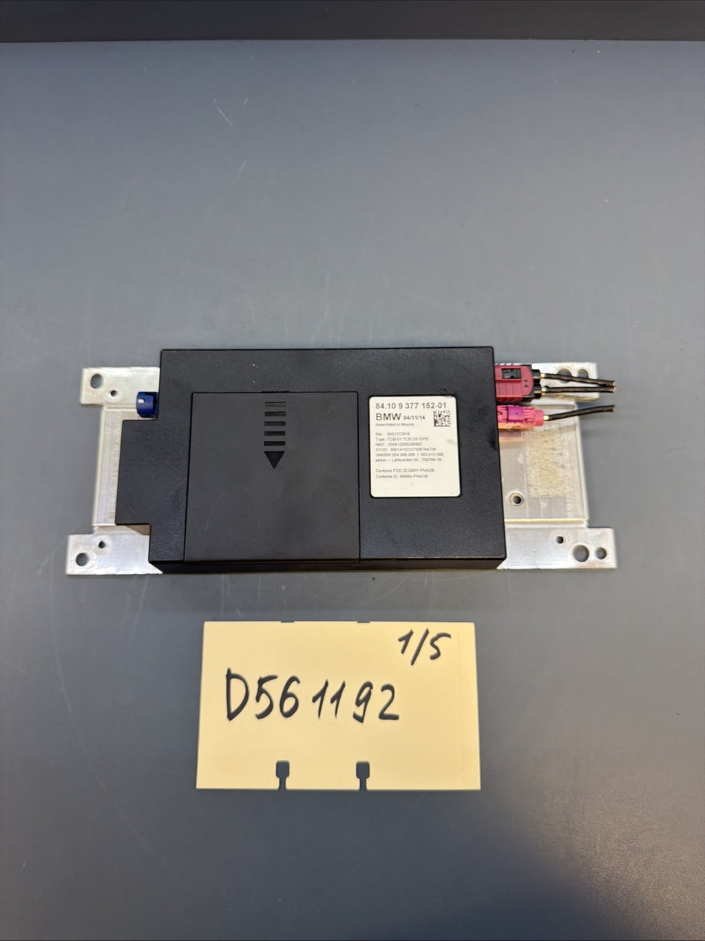 2012-2016 BMW F30 F34 Bluetooth Telematics Control Module OEM 9377152