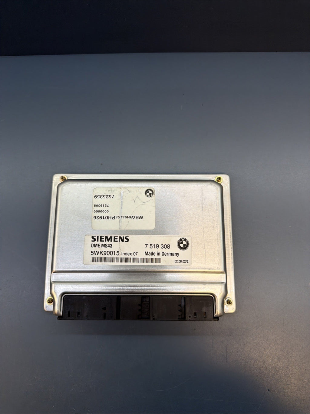 BMW E46 E39 E53 3 5 3.0i M54 ENGINE ECU SET DME MS43 EWS3 IGNITION KEY 7519308