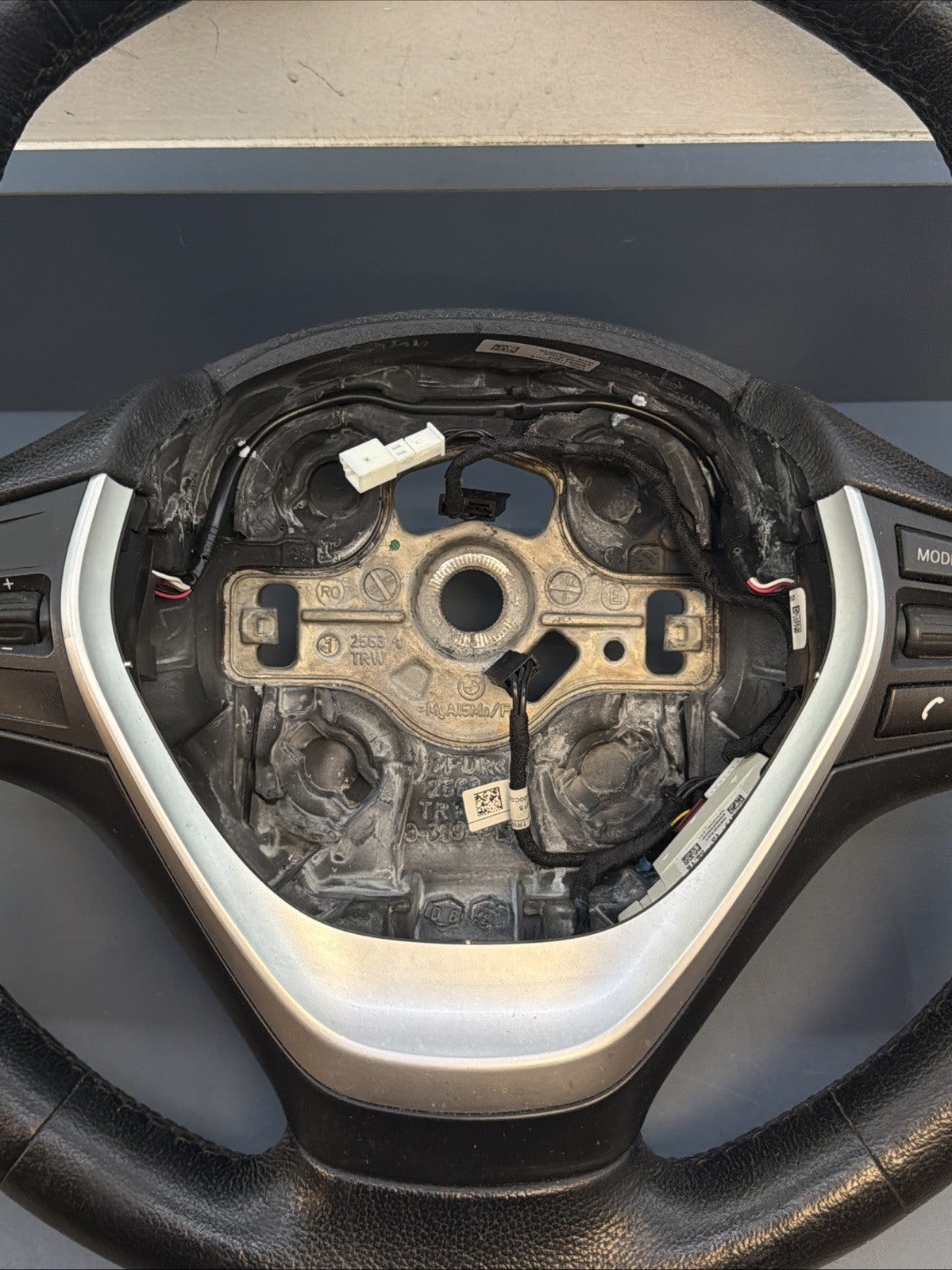 12-18 BMW F30 F32 328i 435i LEATHER SPORT STEERING WHEEL OEM 9218380