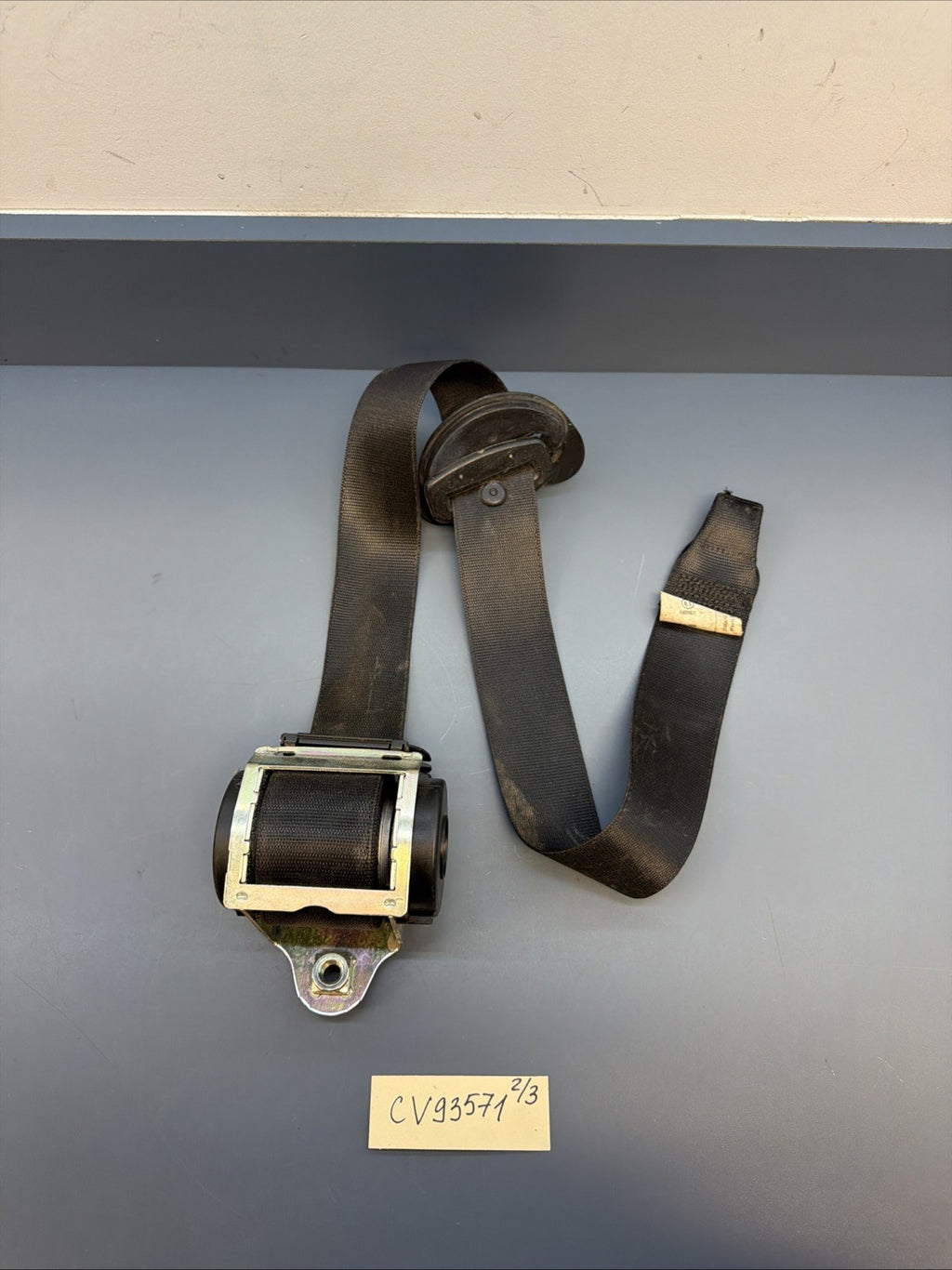 08-10 BMW E63 M6 650I FRONT LEFT DRIVER SIDE SEAT BELT BLACK 602321000