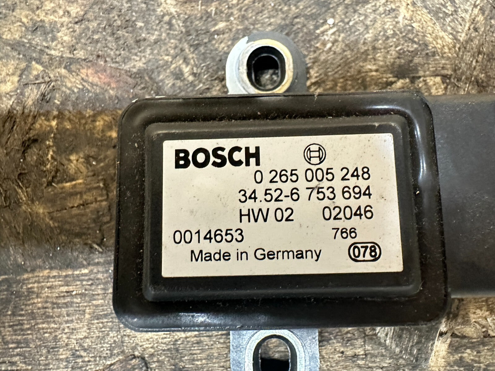 BMW 94-06 E46 E39 E38 E53 E52 3/5/7 SERIES X5 Z8 YAW SPEED SENSOR OEM 6753694