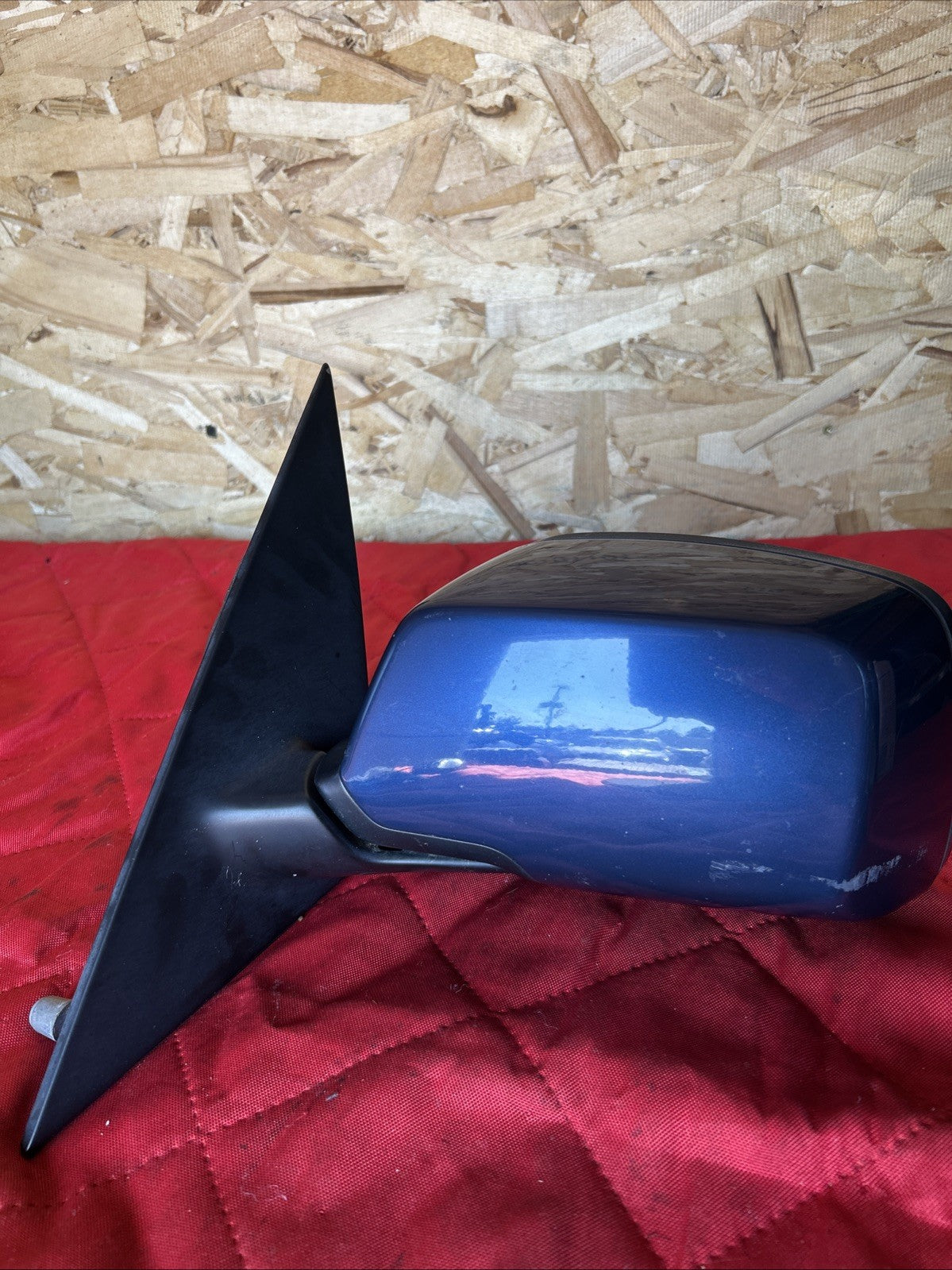 04-10 E83 BMW X3 LEFT DRIVER SIDE VIEW MIRROR E1010790 010790 MYSTIC BLUE