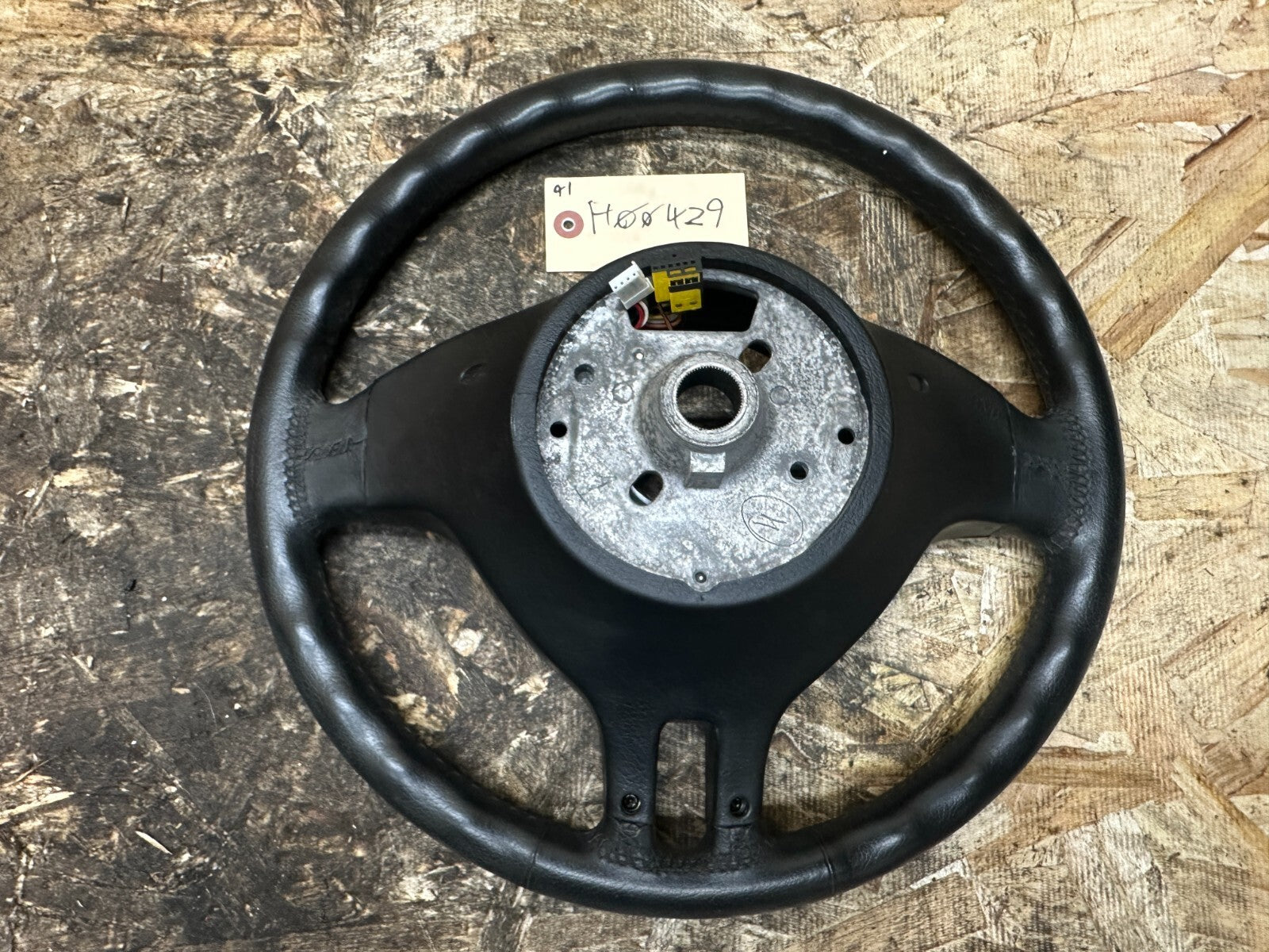 BMW 99-06 E46 3 SERIES BLACK LEATHER SPORT STEERING WHEEL OEM 101493/6760659