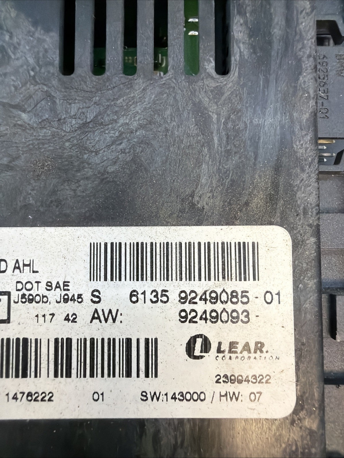 07-13 BMW E90 E92 3 SERIES LIGHT CONTROL MODULE UNIT LCM 9249085 OEM