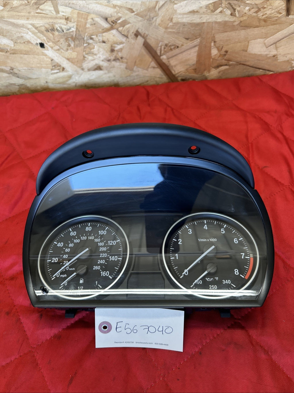 07-11 BMW 335I 328I INSTRUMENT CLUSTER GAUGE SPEEDOMETER OEM 9187368 111K MILES