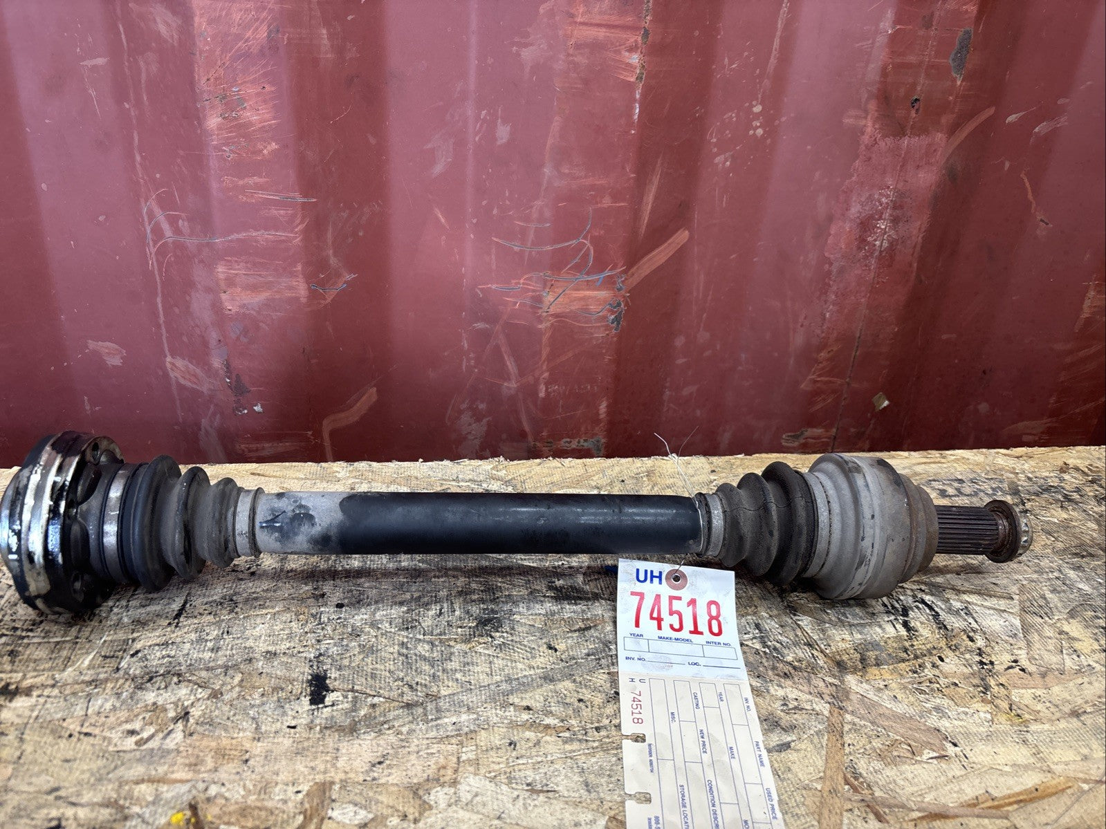 BMW OEM CV AXLE REAR LEFT  3 SERIES E90 USED N52 ENGINE 2005-2011 3320 7527065