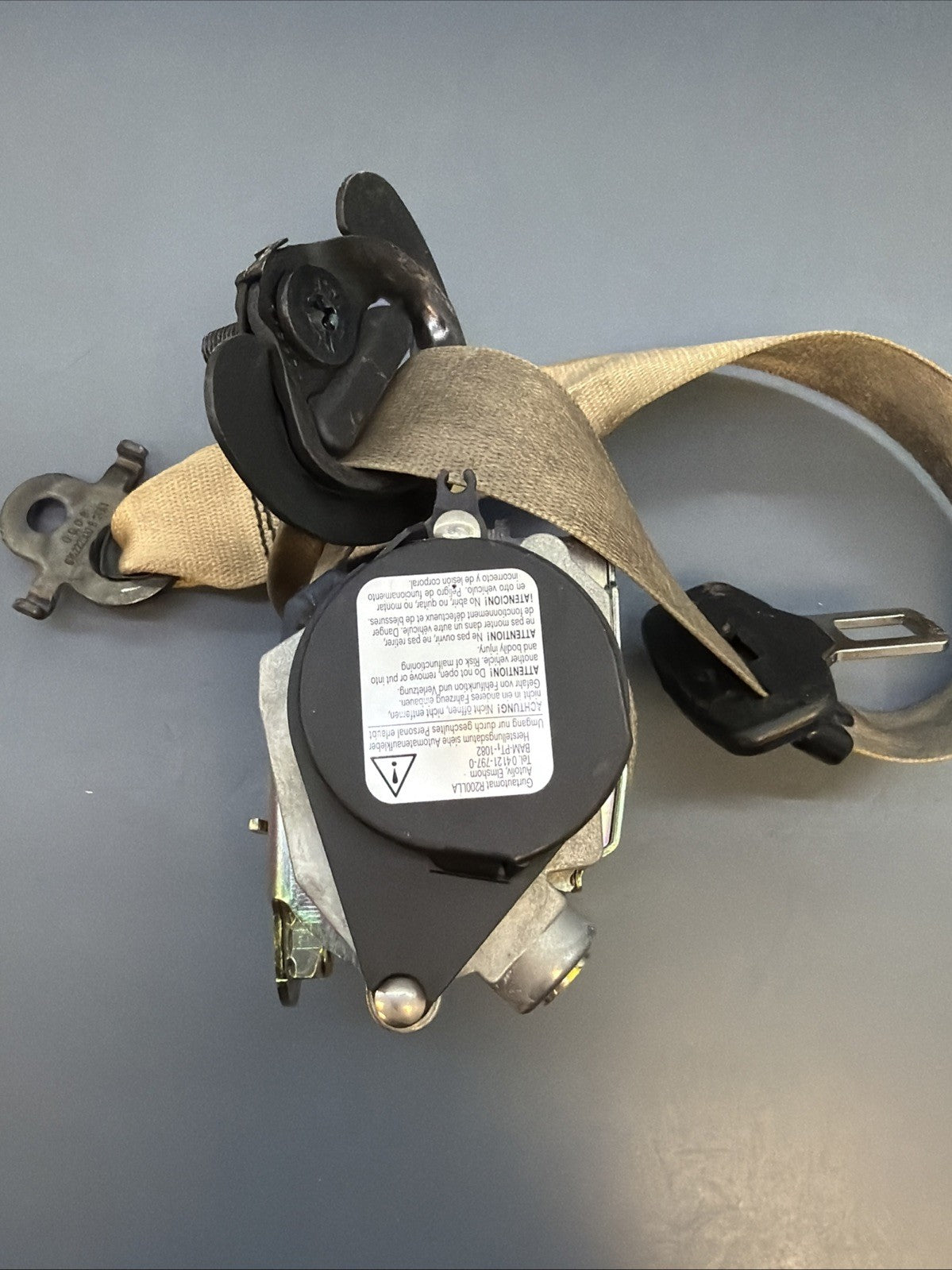 2011-2016 BMW 528i 535i 550i F10 Front Left Side Seatbelt Seat Belt 7241749 OEM