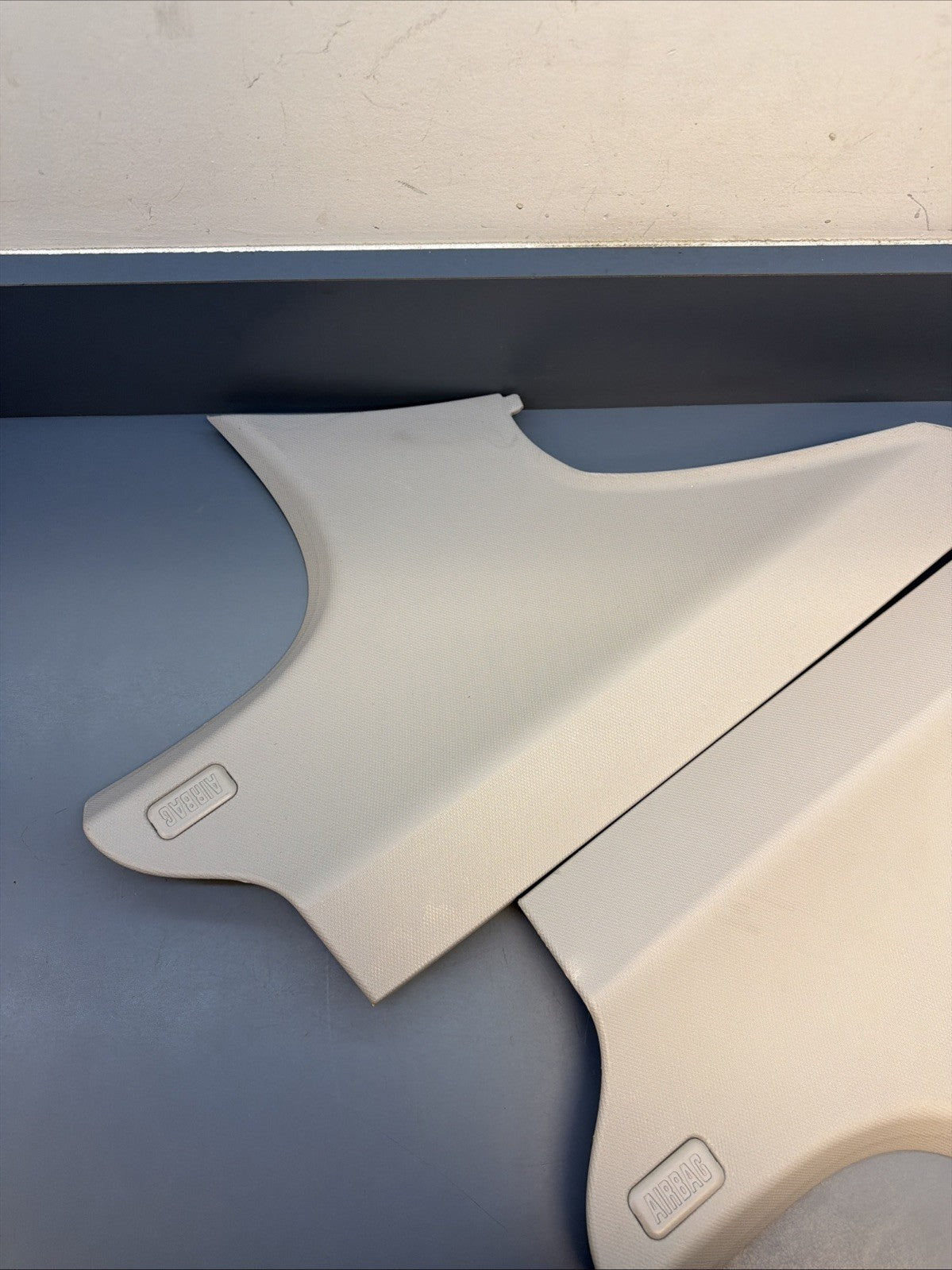 09-12 BMW E90 3 Series Rear Left & Right C Pillar Trim Set Gray 7249660 7249659