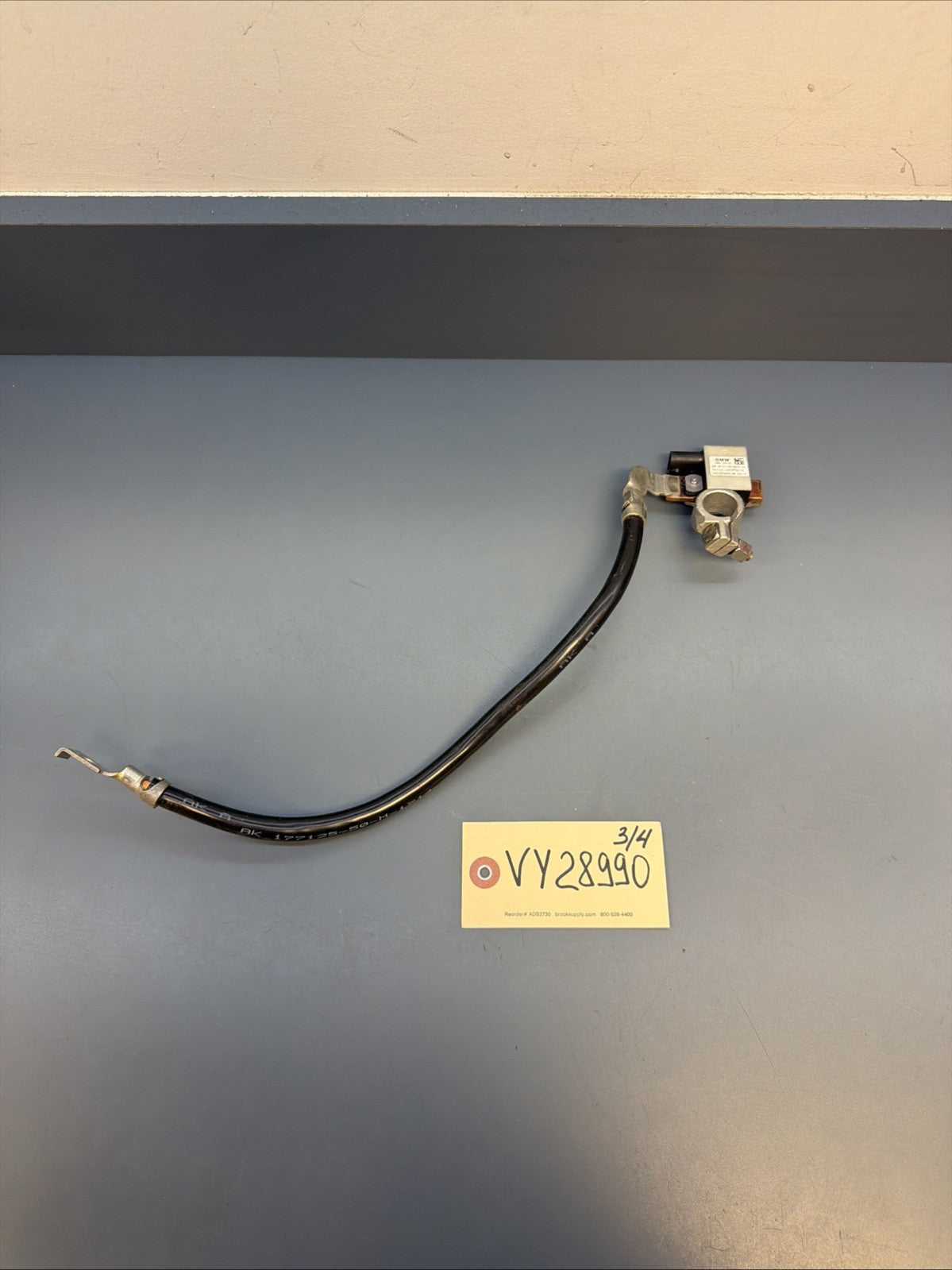 12-15 BMW E84 X1 IBS Negative Battery Ground Cable Terminal Harness OEM 7618677