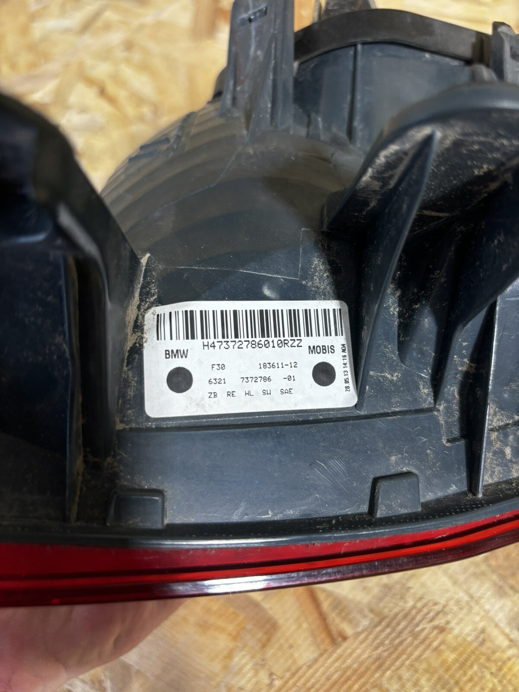 2012 2015 BMW 328I 335I F30 SEDAN RIGHT SIDE TAIL LIGHT OEM