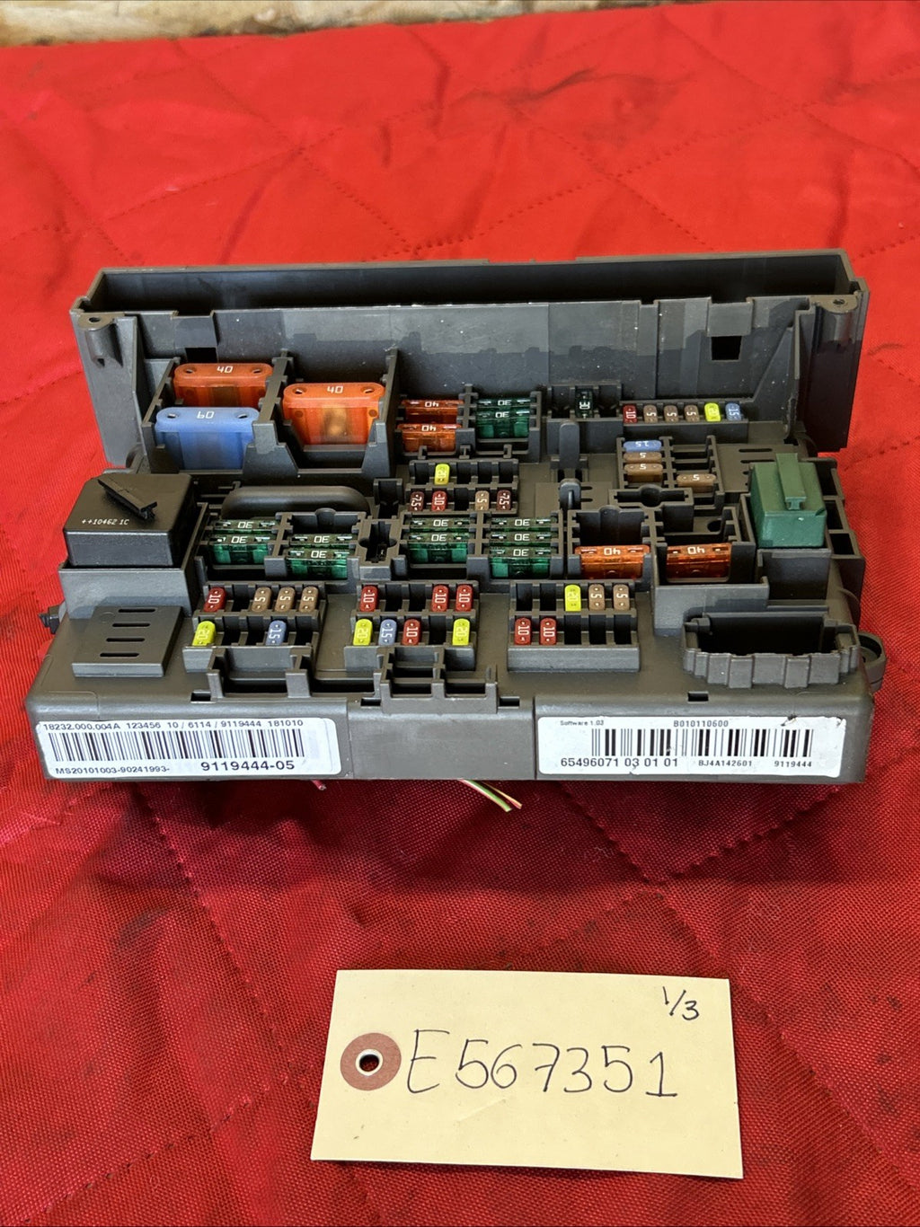 BMW 1 3 X1 Series E90 E91 E84 E87 Fuse Box Front Power Distribution 9119444