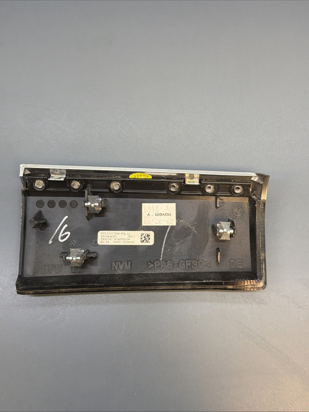 09-15 BMW 740i 750i 750Li F02 Front Headlight Switch Panel Trim 9192355 OEM