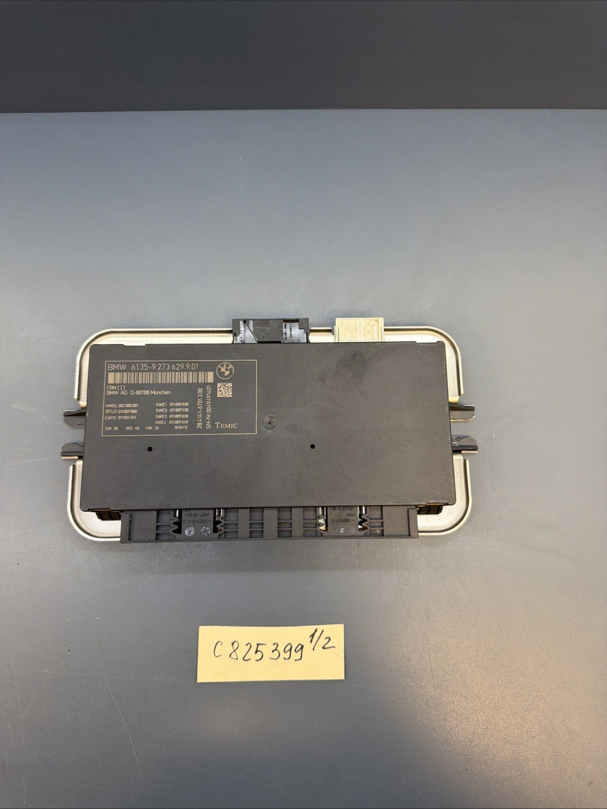 11-16 BMW F07 F10 528 535 M5 FRM3 FOOTWELL BODY LIGHT CONTROL MODULE 9273629 OEM