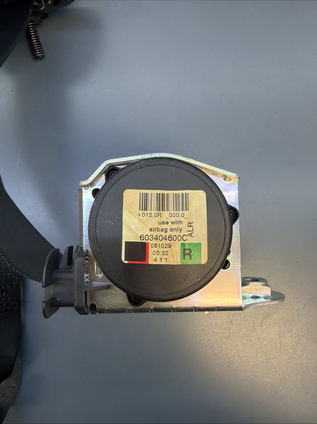 06-10 BMW 550I SEDAN FRONT RIGHT PASSENGER SIDE SEAT BELT RETRACTOR 603404600C