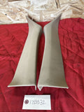 BMW 11-17 F25 X3 FRONT LEF T& RIGHT A PILLAR TRIM 9169303 9169304 BEIGE PAIR