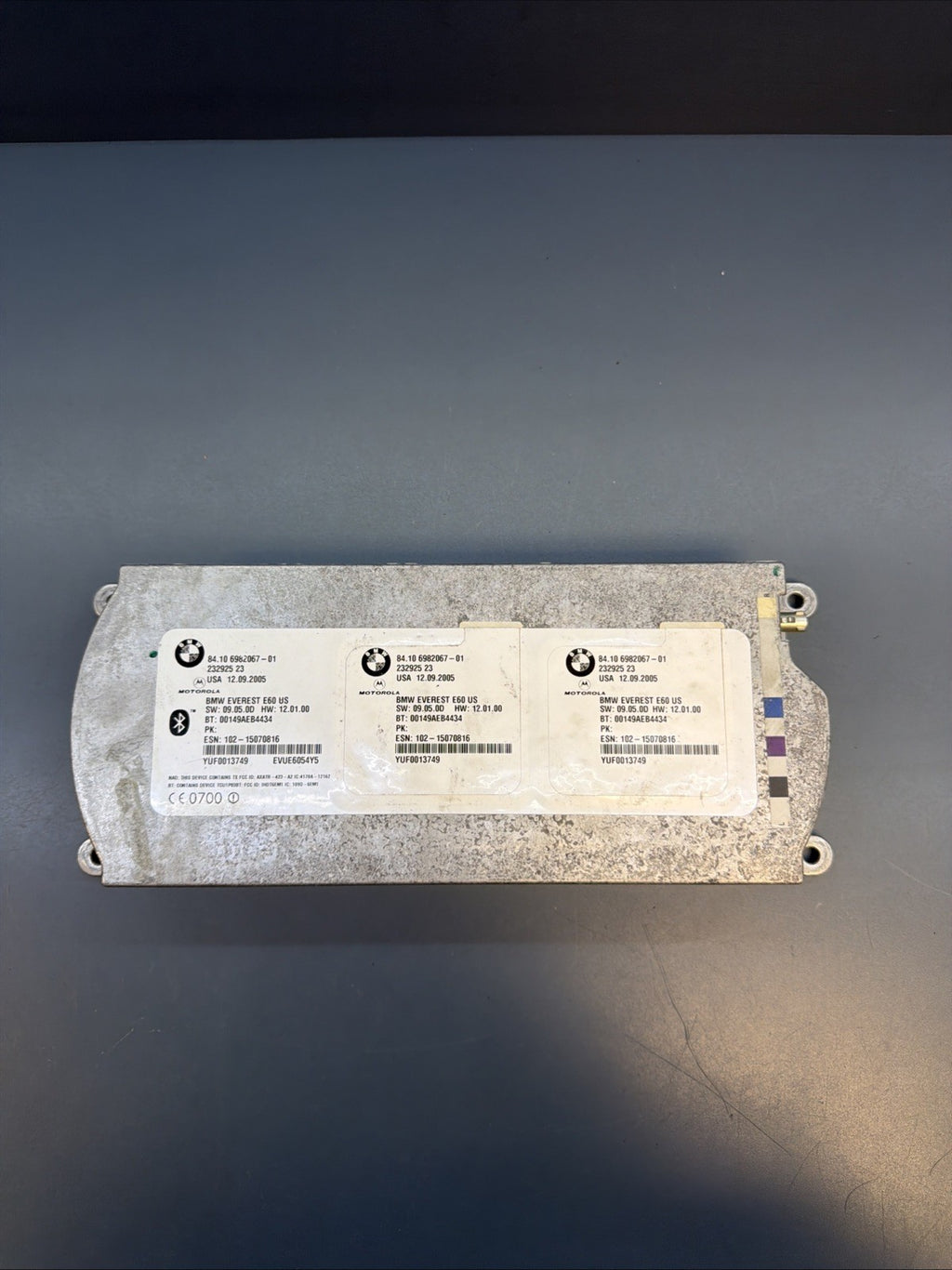 06-08 BMW E60 E90 325i 330Xi Telamatics Bluetooth Module Unit 6982067
