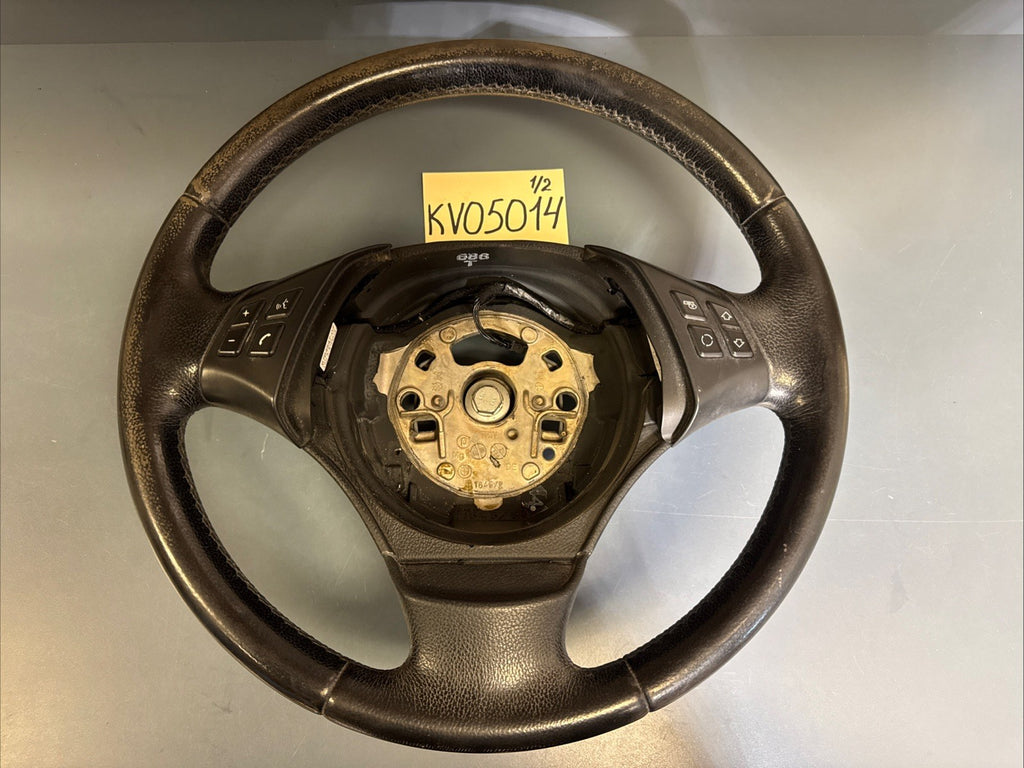 06-13 BMW E90 E91 3 SERIES STEERING WHEEL W/ SWITCHES BLACK OEM 6769547