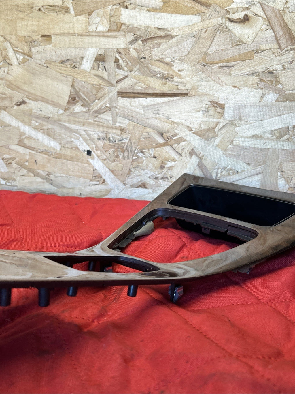 07-13 BMW E90 E92 328i 335i CENTER CONSOLE WOOD CIC TRIM OEM 9170935