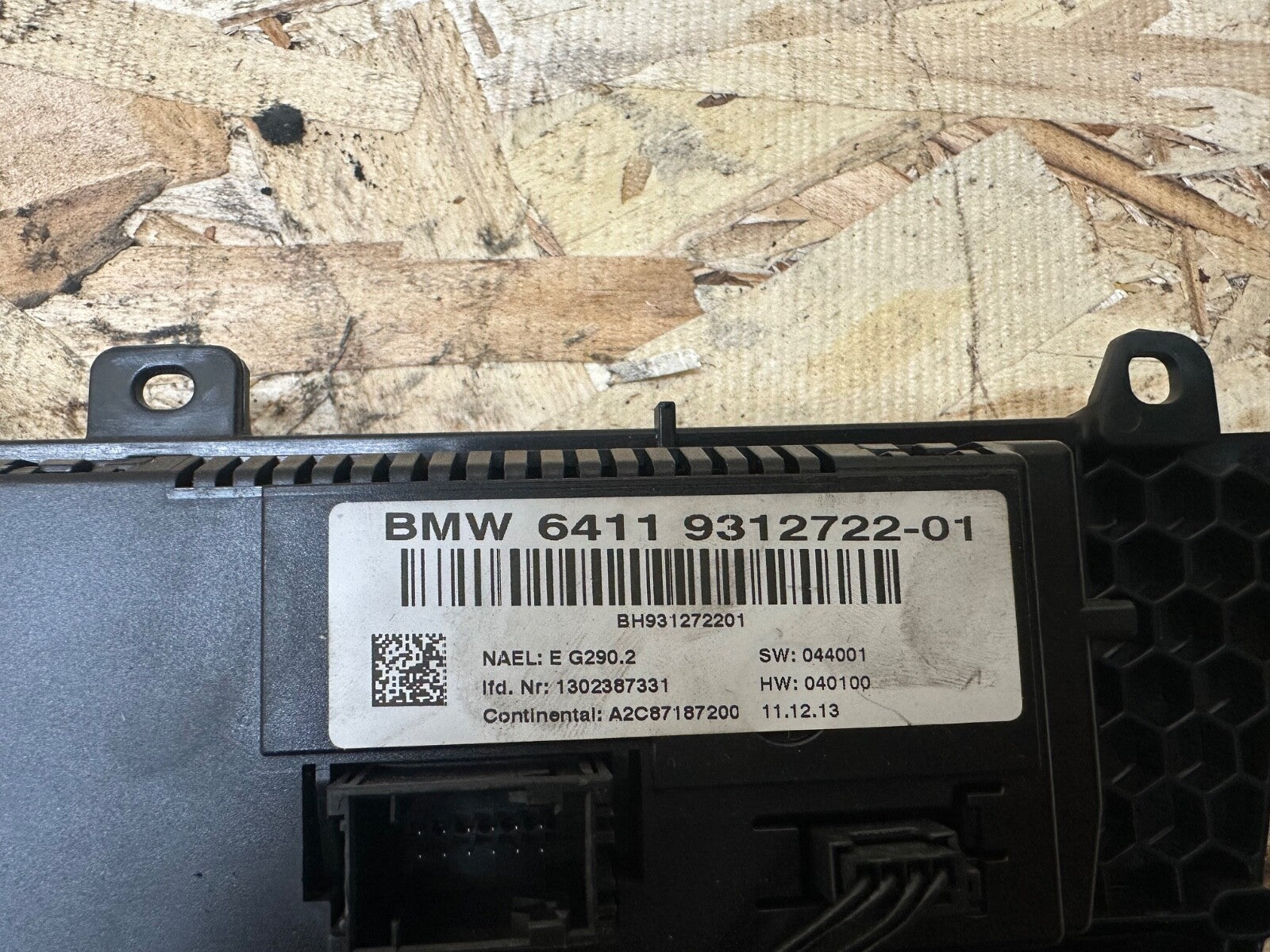 BMW 2011-2014 F25 X3 AC HEATER CLIMATE CONTROL PANEL COMPLETE OEM 9312722