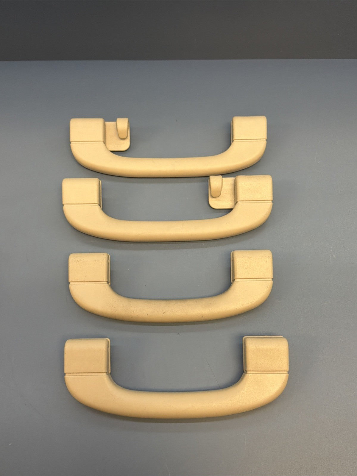 12-15 BMW X1 INTERIOR ROOF GRAB HANDLE SET of 4 9143529 OEM BEIGE