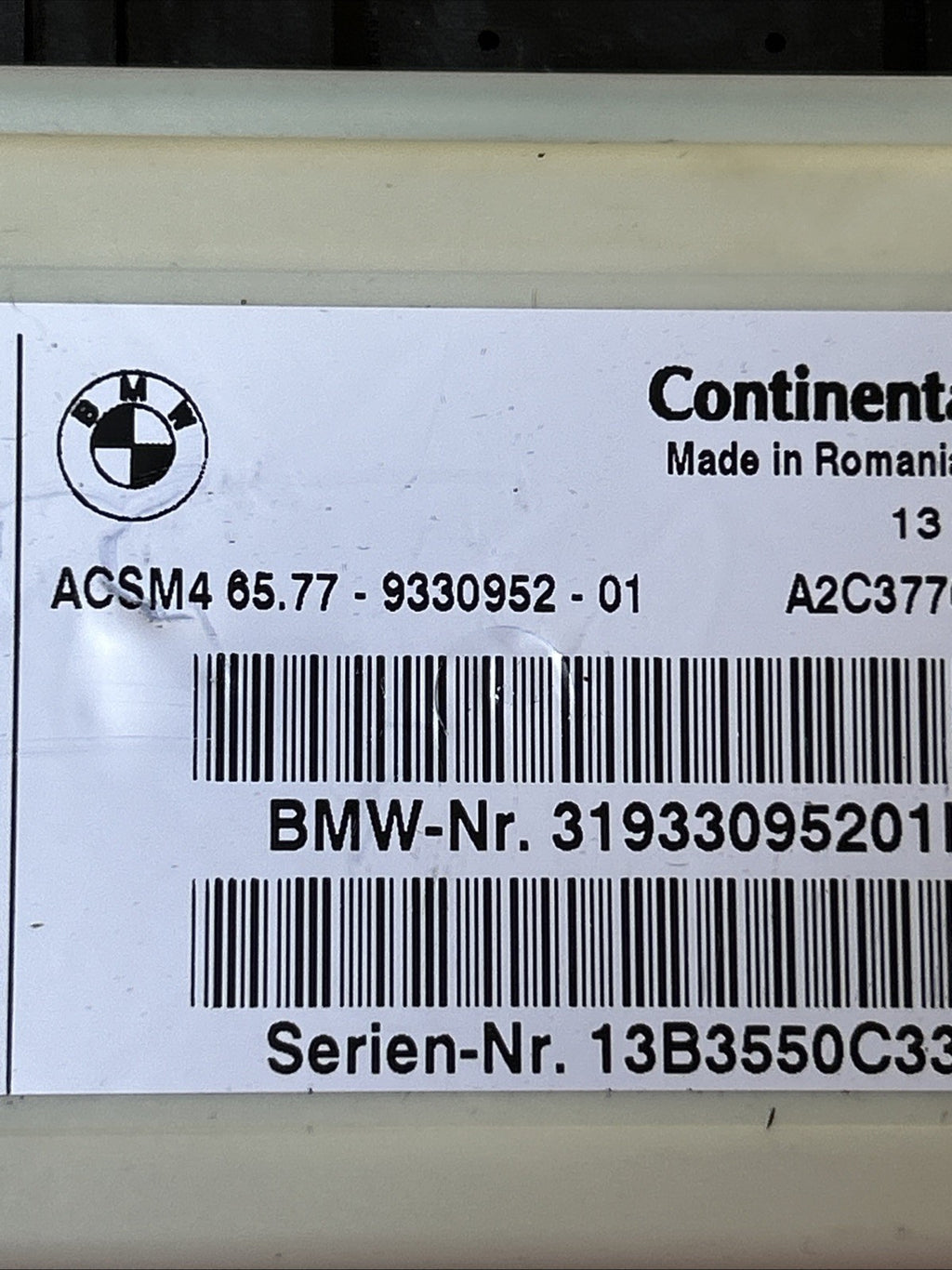 BMW 2 3 4 5 6 7 X3 X4 X5 X6 series ECU Computer Control Module 9330952 USED OEM