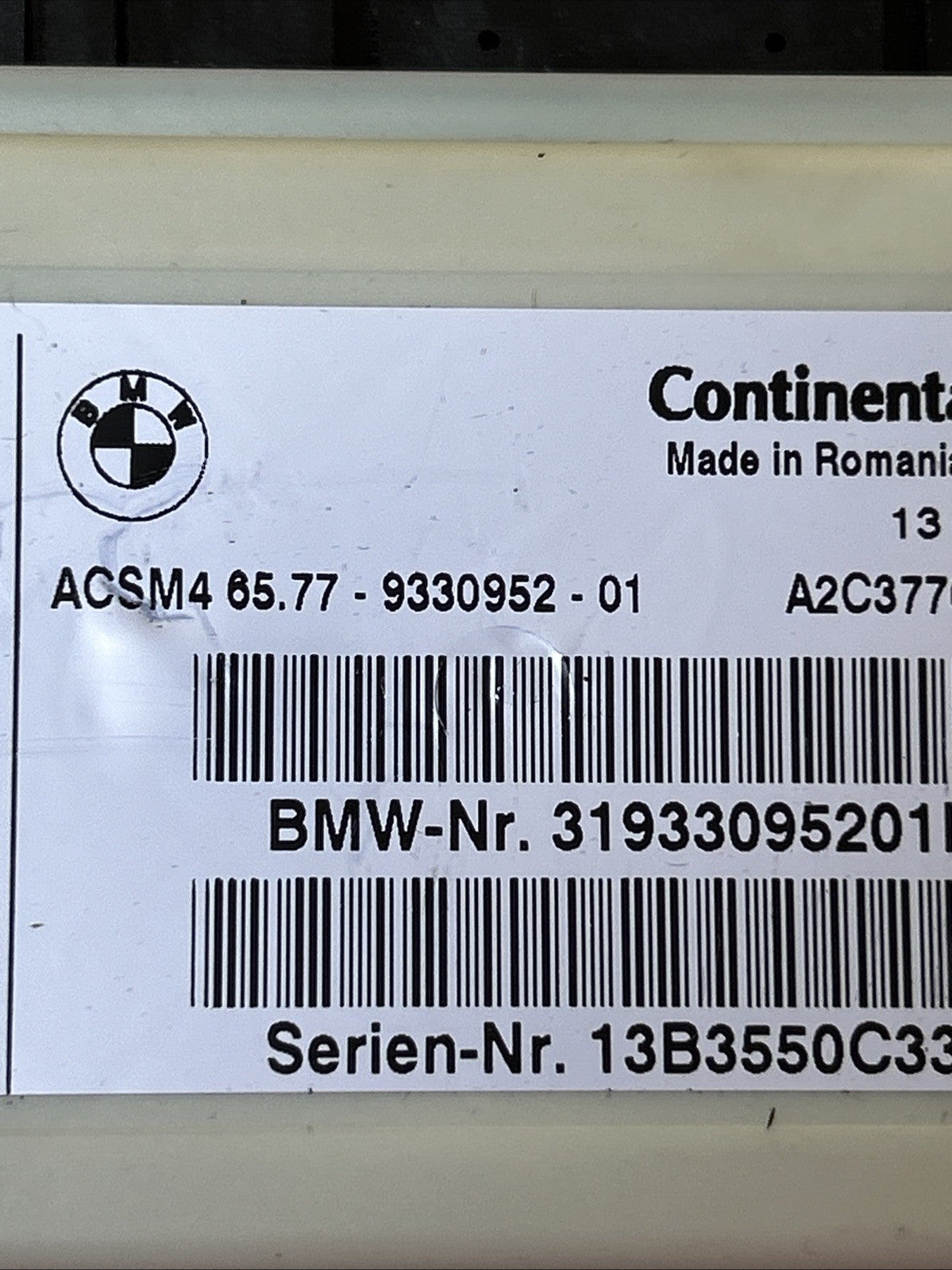 BMW 2 3 4 5 6 7 X3 X4 X5 X6 series ECU Computer Control Module 9330952 USED OEM