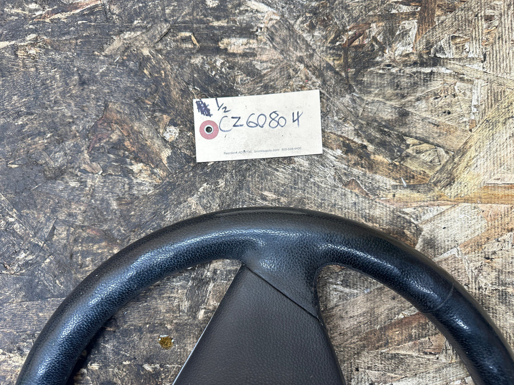BMW 03-10 E60 5 SERIES BLACK LEATHER STEERING WHEEL W/BUTTONS OEM 11008818