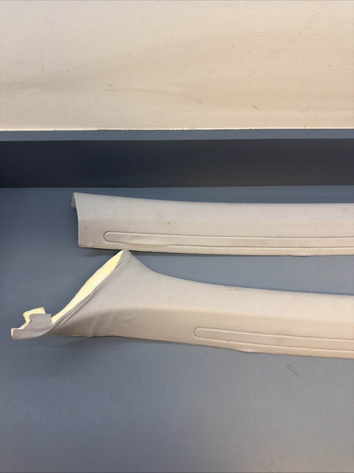 01-06 BMW E46 SEDAN Front Left & Right A Pillar Trim 8220240 8220239 Grey