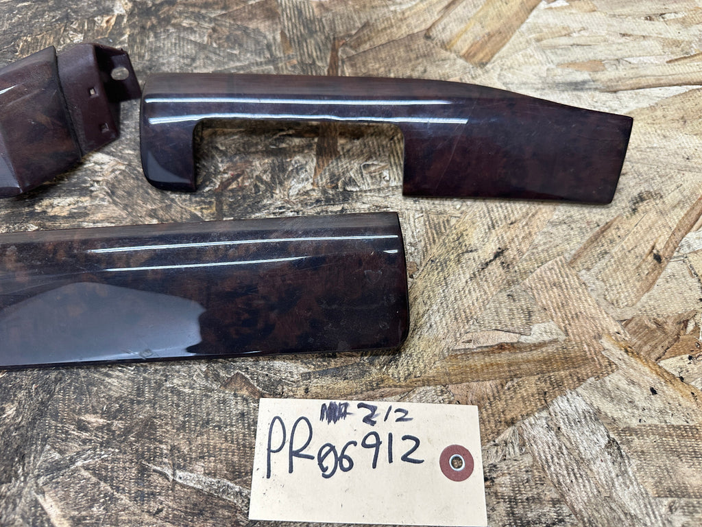 BMW 99-06 E46 6 PIECE BURLED WOOD INTERIOR TRIM SET OEM 8200720+8203826+MORE