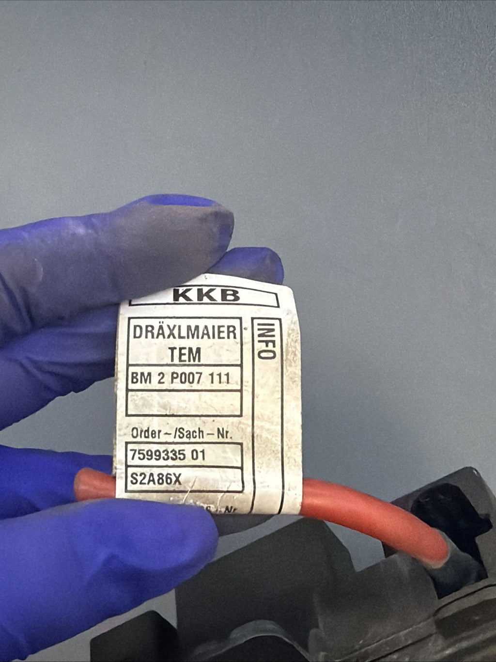 2011-2016 BMW 528i 535i 550i F10 Battery Module Lead Supply Module 7599335 OEM
