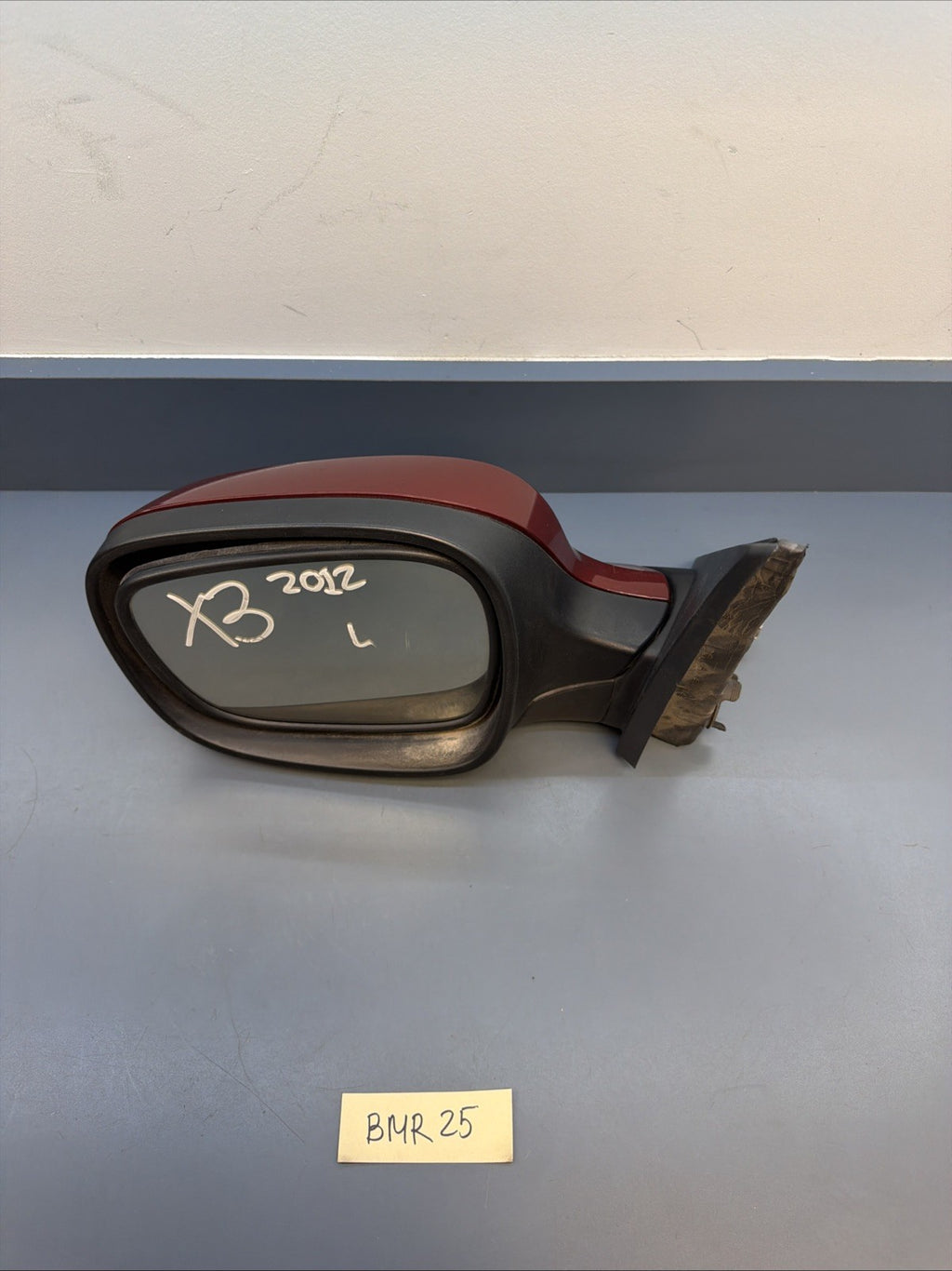 11-14 BMW X3 F25 LEFT DRIVER SIDE HEATED AUTODIM MIRROR RED 7205445