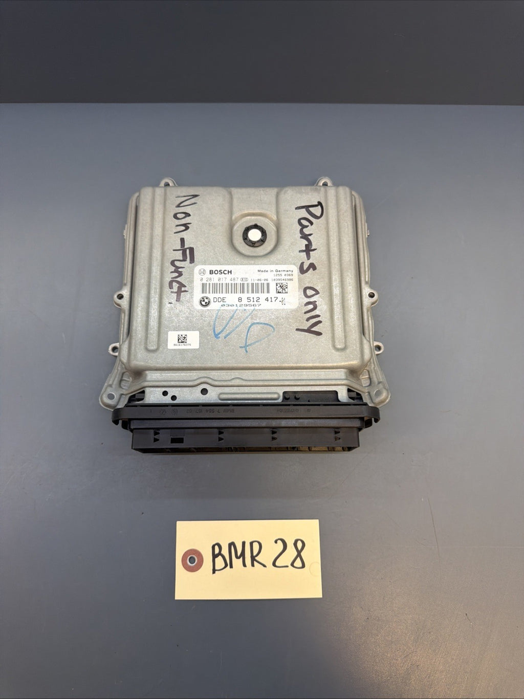 2009-2012 BMW X5 Engine Computer Module Unit ECU 8512417  *FOR PARTS, NO RETURN