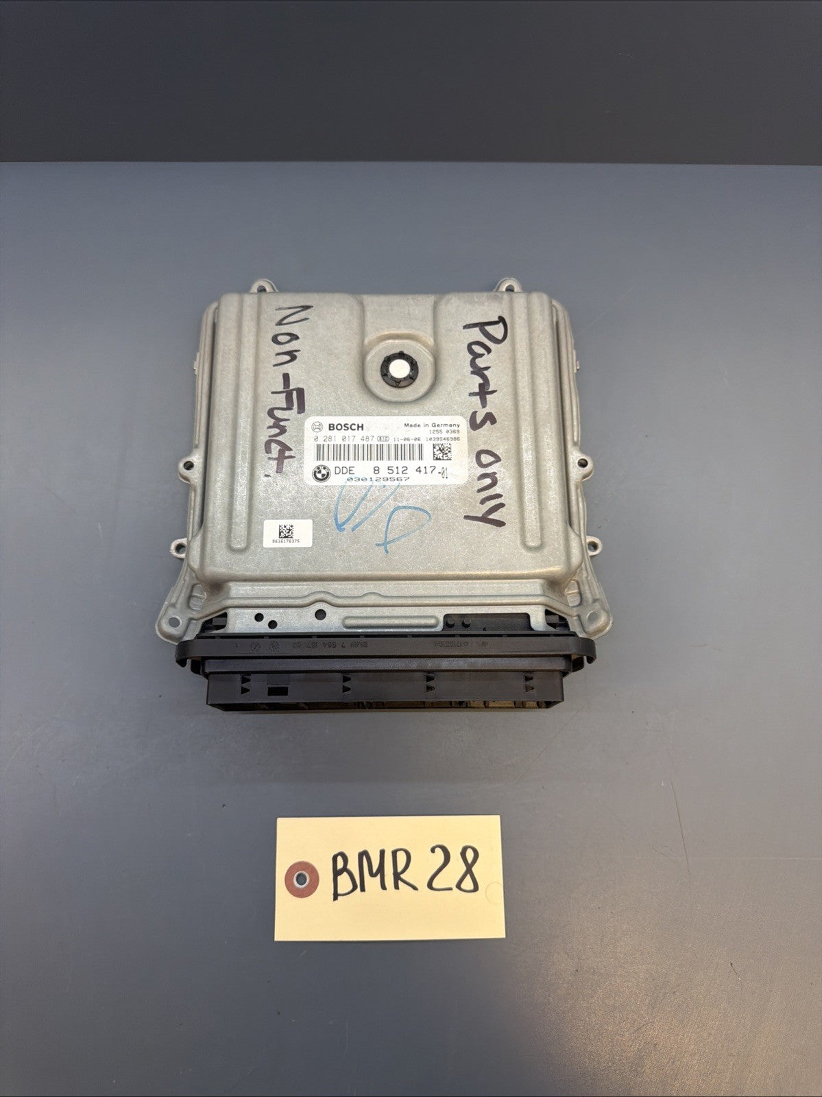 2009-2012 BMW X5 Engine Computer Module Unit ECU 8512417  *FOR PARTS, NO RETURN
